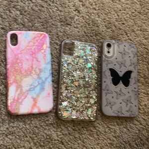 They are three phone cases you get all 3 for 3 dollars very pretty